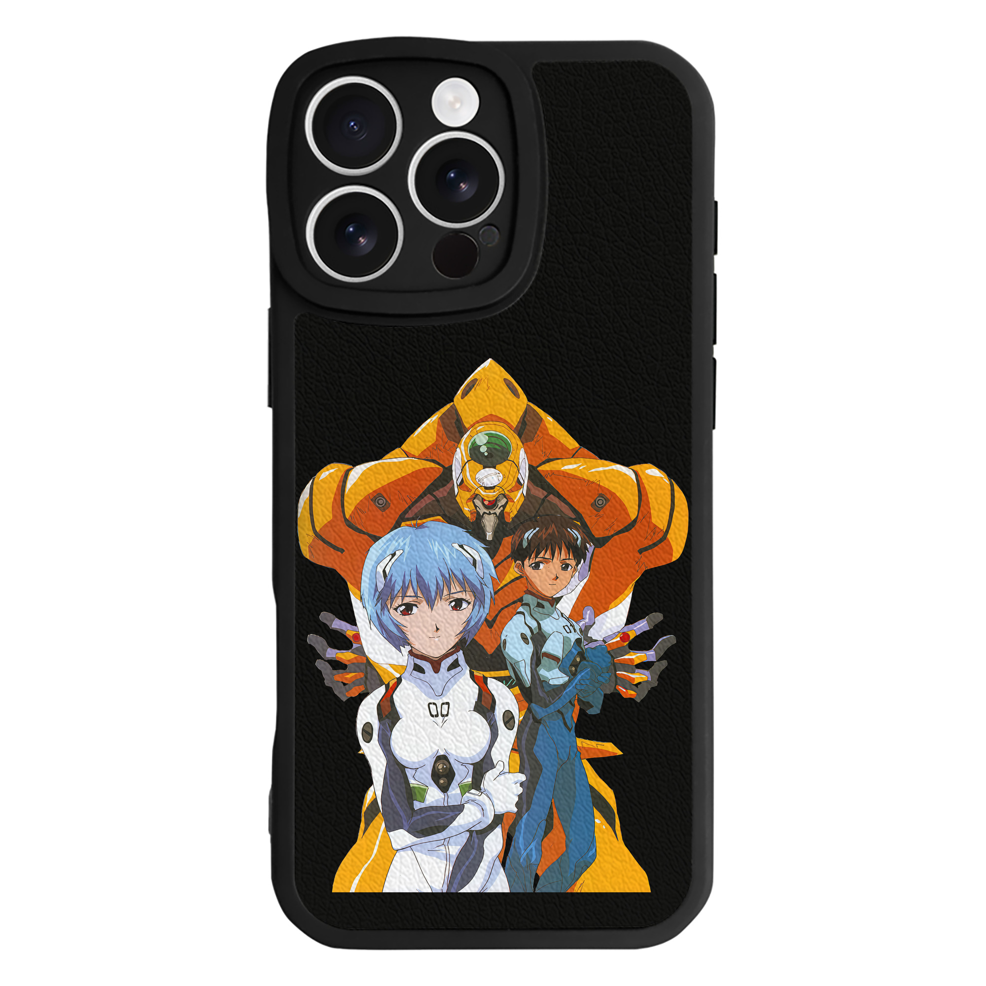 （画像用） EVA 新世紀エヴァンゲリオン 【iPhone 16シリーズ対応】シリコンスマホケース（レザー調） 材質：シリコン